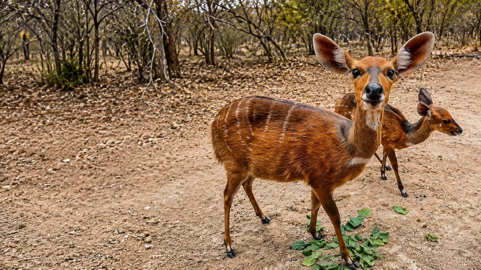 Bushbuck visitors in Marloth Park