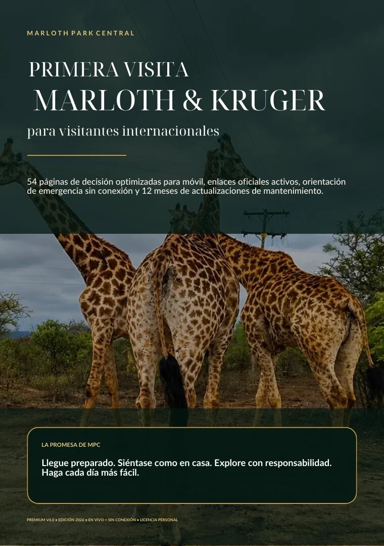 Primera visita Marloth & Kruger cover