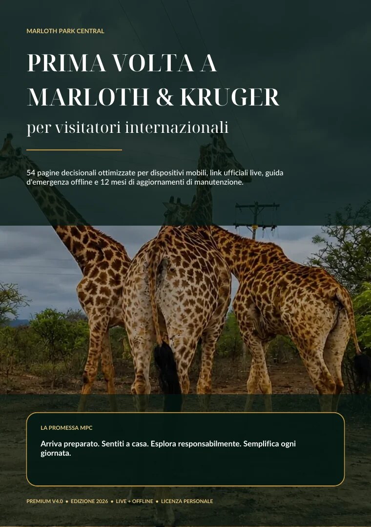 Prima volta a Marloth & Kruger cover